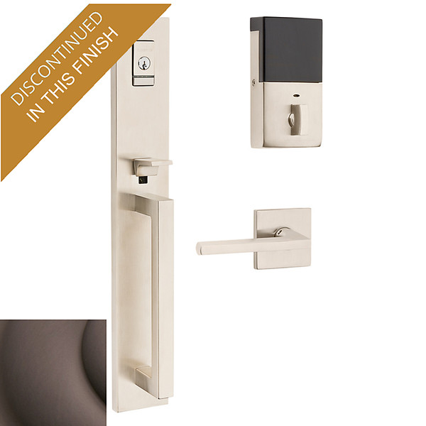 BALDWIN 85392.112.BRENT Minneapolis Evolved Single Cylinder Smart Lock with 5162 Lever Right Hand in Venetian Bronze