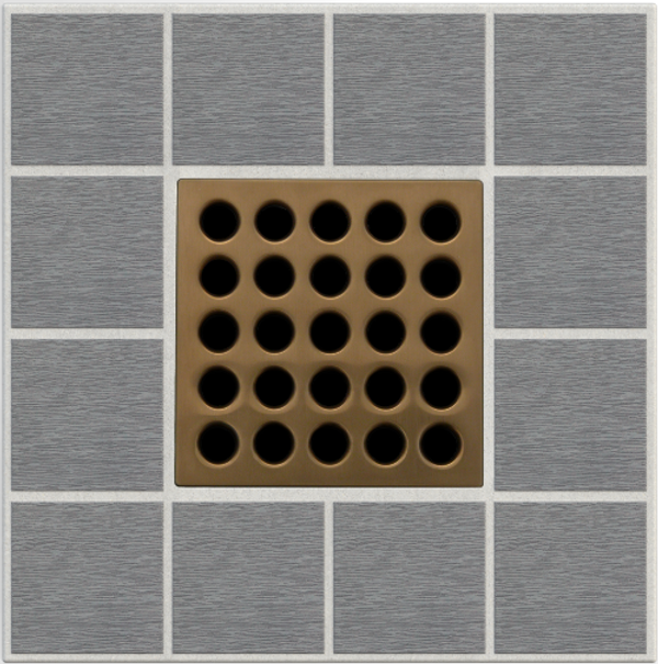 EBBE E4408 3.75" GRATE IN BRUSHED BRONZE