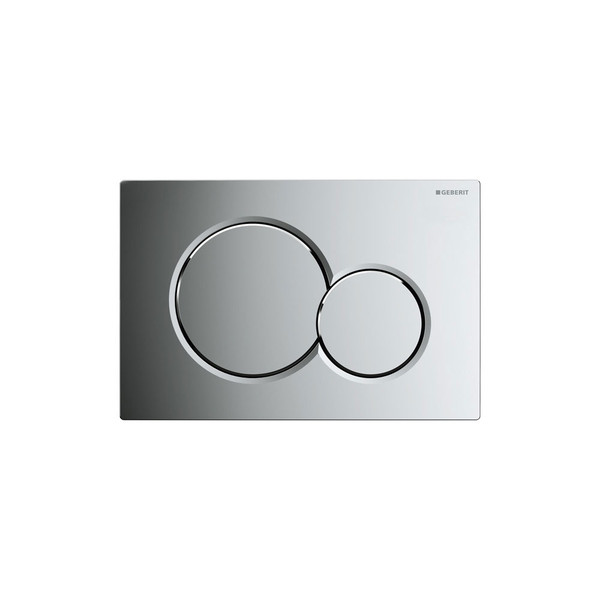 GEBERIT 115.770.21.5 SIGMA01 DUAL-FLUSH PLATES FOR SIGMA SERIES IN-WALL TOILET SYSTEMS POLISHED CHROME