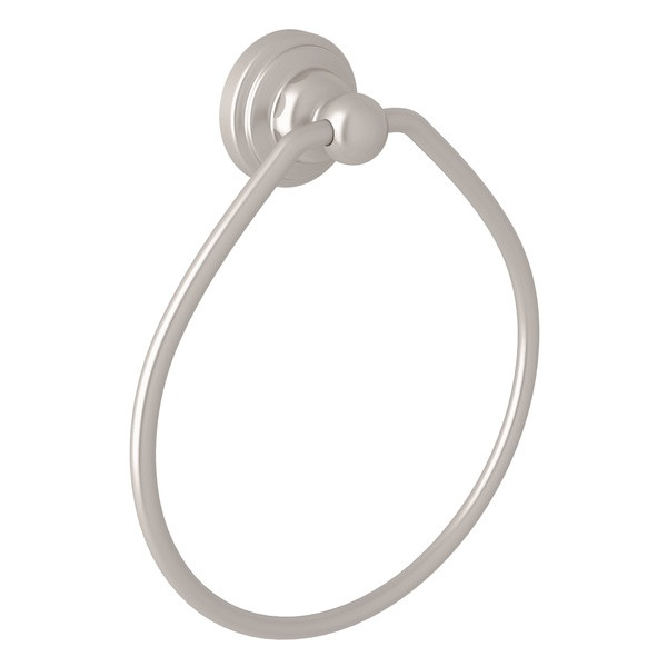 ROHL U.6935STN PERRIN & ROWE EDWARDIAN WALL MOUNT TOWEL RINGSATIN NICKEL