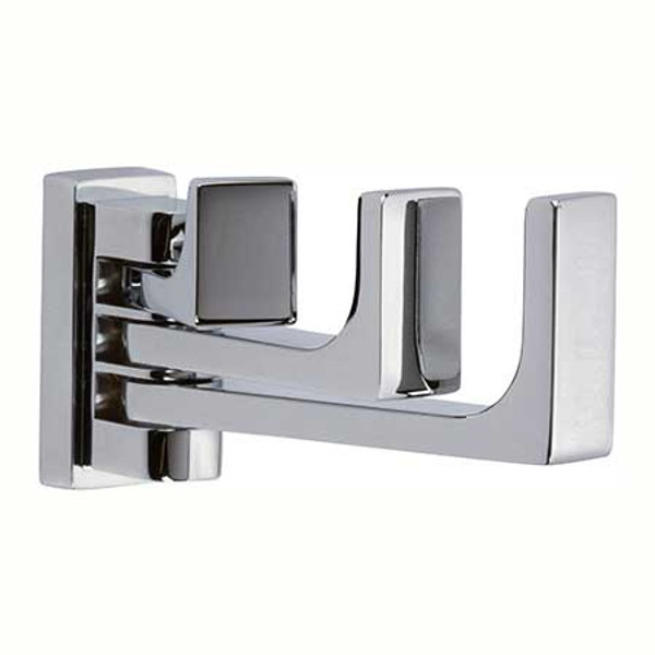 GINGER 3011T/PC FRAME TRIPLE PIVOTING ROBE HOOK IN POLISHED CHROME