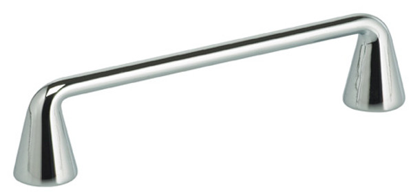 OMNIA 9419/96.26 MODERN CABINET PULL 3-3/4" CENTER TO CENTER POLISHED CHROME