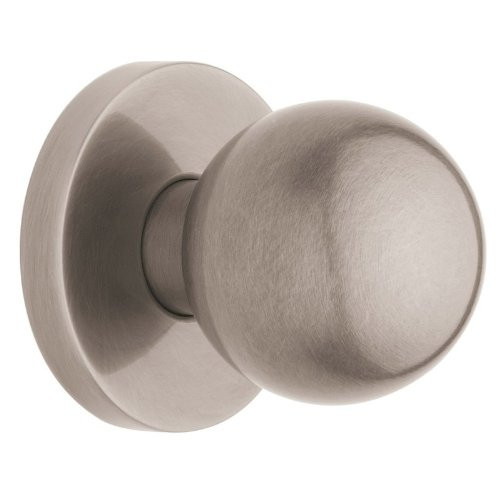 Baldwin 5041.PASS Contemporary Passage Knobset with Premium 28° Estate Latch and, Satin Nickel