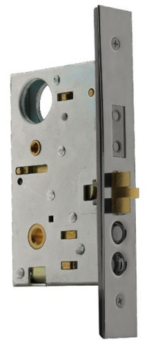 Baldwin 6320.150.R Right Handed Handleset and Knob Entrance Mortise Lock with 2-1/2-Inch Backset, Satin Nickel