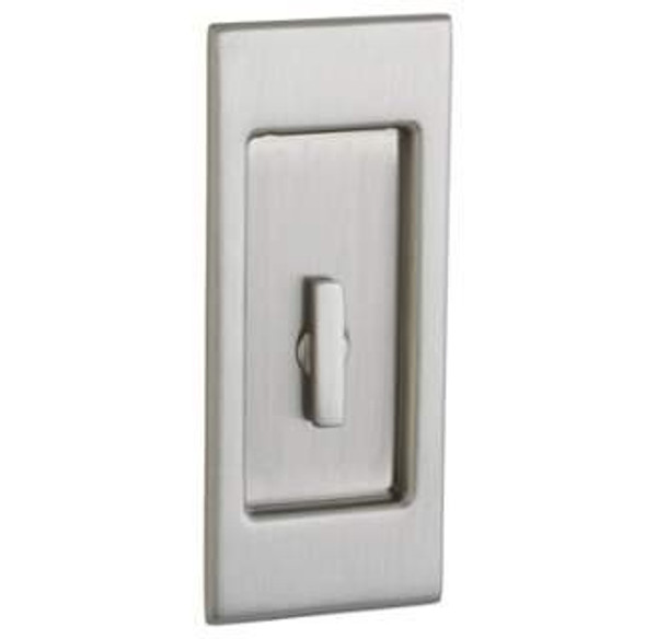 Baldwin Pd006.150.kt Satin Nickel Santa Monica - Small Interior Trim With Turn Knob - Pocket Door Lock