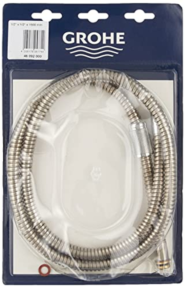 Grohe 46092000 LadyLux Hose, 15mm x ½ x 1500 inches, Chrome