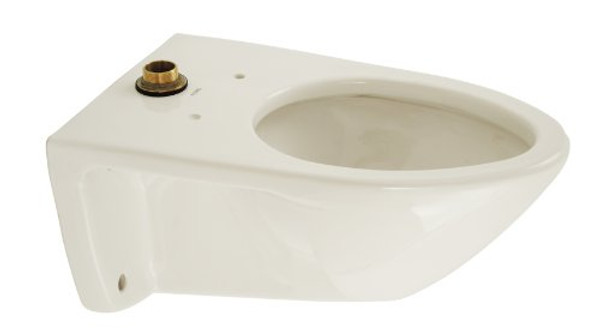 Toto CT708E-01 Wall-mounted Flushometer Top Spud ADA 1.28 GPF Toilet, Cotton