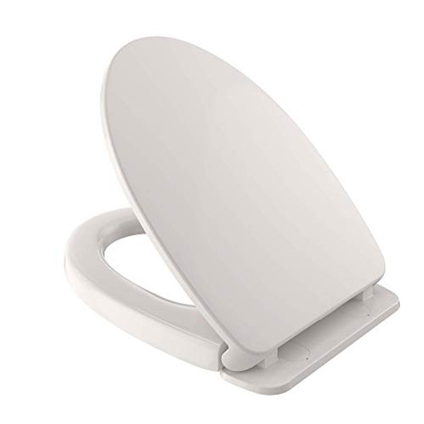 TOTO SS124#11 SoftClose, Non Slamming, Elongated Toilet Seat and Lid, Elongated, Colonial White