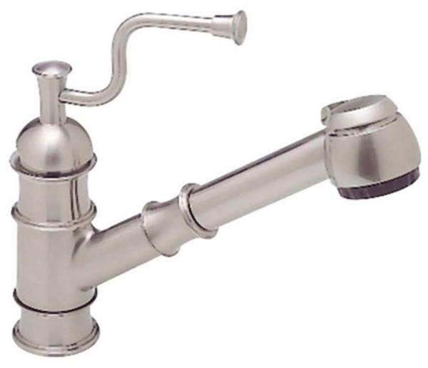 Blanco 440620 Greenbrier Pull-Out Spray Kitchen Faucet, Satin Nickel