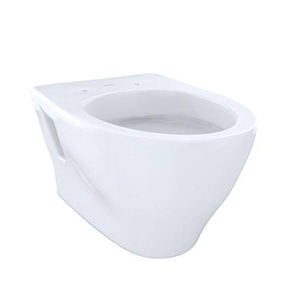 TOTO CT418F#01 Aquia Wall-Hung Dual-Flush Toilet Bowl, Cotton White