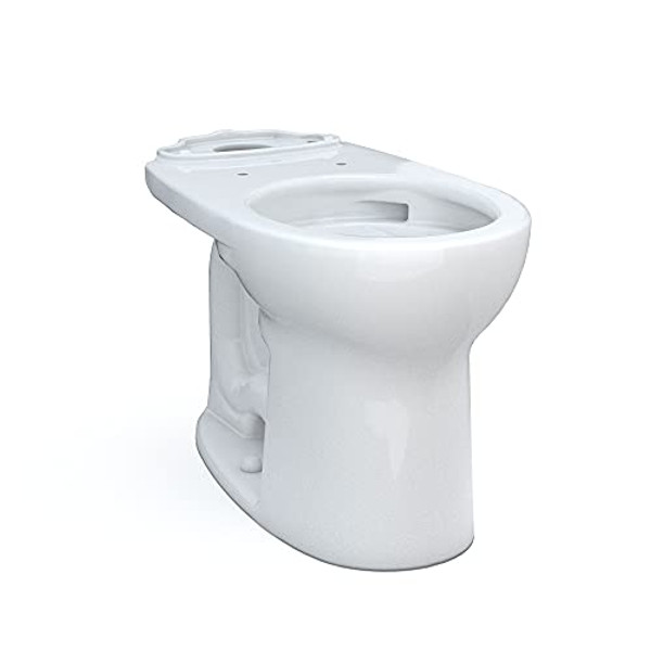 TOTO Drake Round TORNADO FLUSH Toilet Bowl with CEFIONTECT, Cotton White - C775CEFG#01