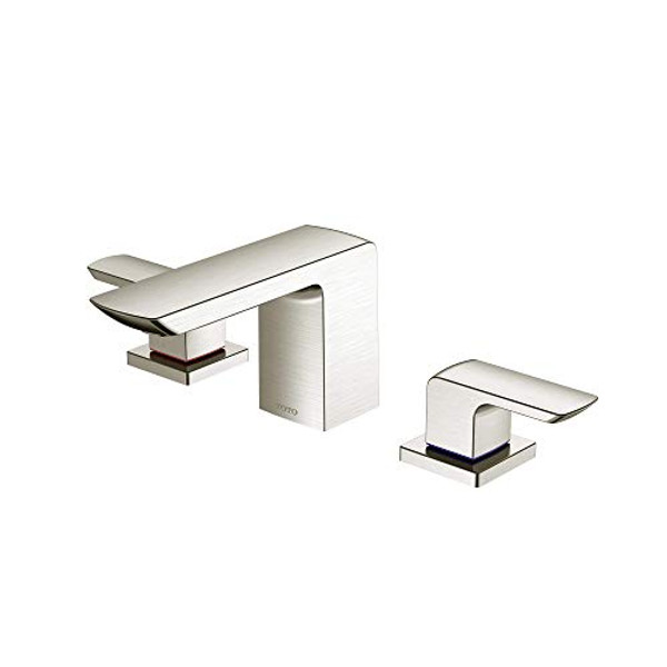 TOTO TLG02201U#BN Two Handle Widespread Bathroom Faucets, Brushed Nickel