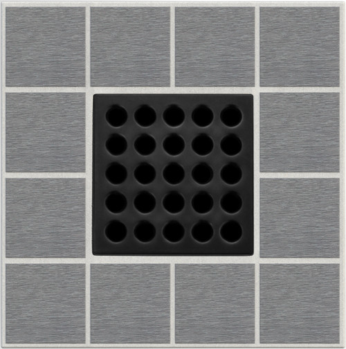 Ebbe E4401 Square Shower Drain Grate Silver