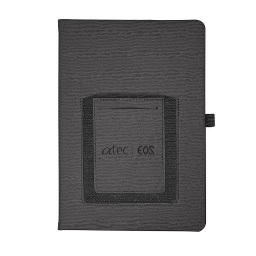 Roma Journal Notebook With Phone Pocket