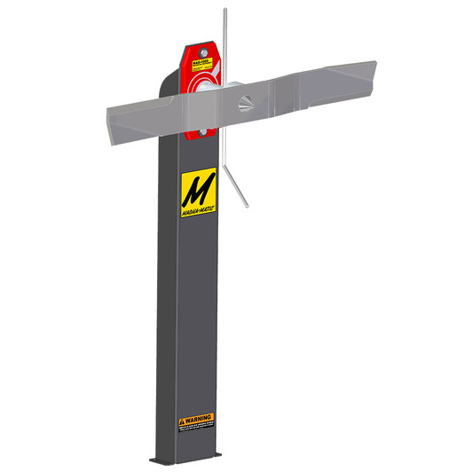 balancer on arm with blade mounted on balancer balancer on arm with blade mounted on balancer