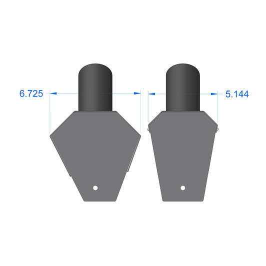 9000-50 Vac Grit Guard overhead dimensions