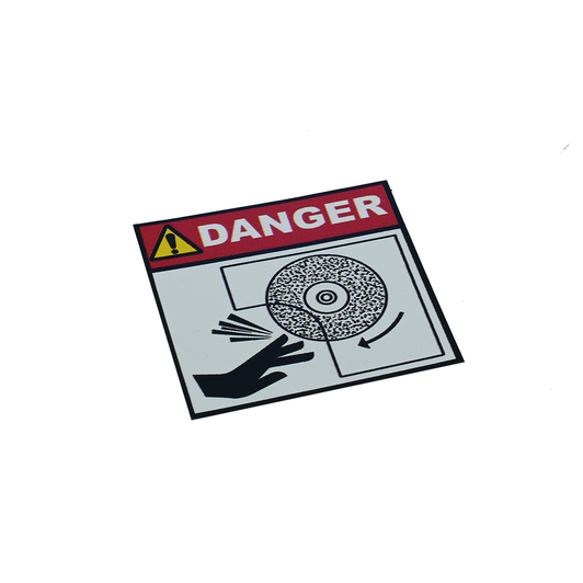 9000-75 Decal Grinding Wheel Danger