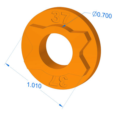 1000-37 Blade Hole Adapter (MTD 4 pt)