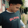 Charcoal/Pink Relaxed Tee - Adults