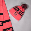 Pink/Charcoal Pom-Pom Beanie