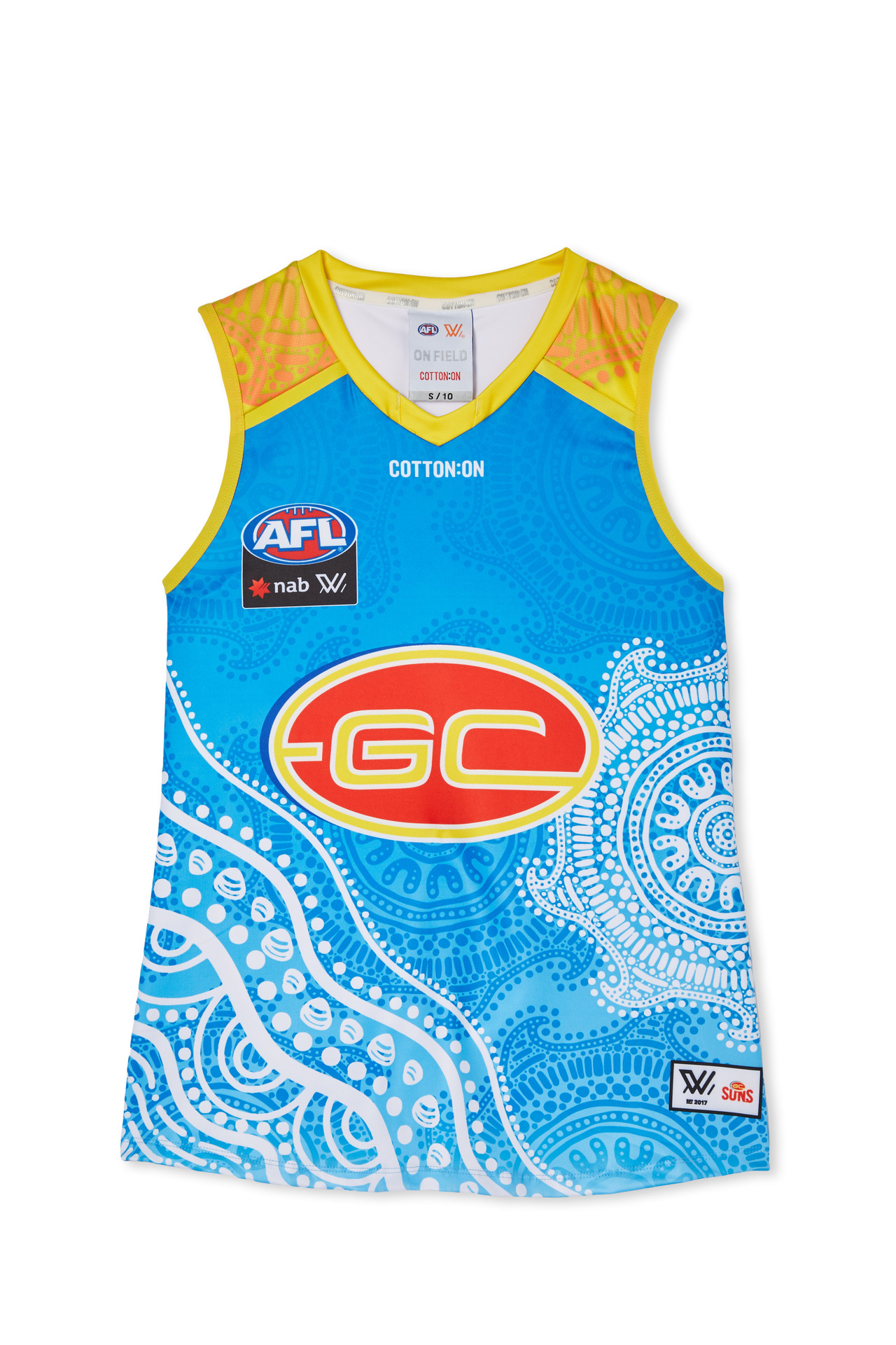 gold coast suns shirt