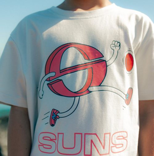 Zinc/Pink Logo Tee - Youth