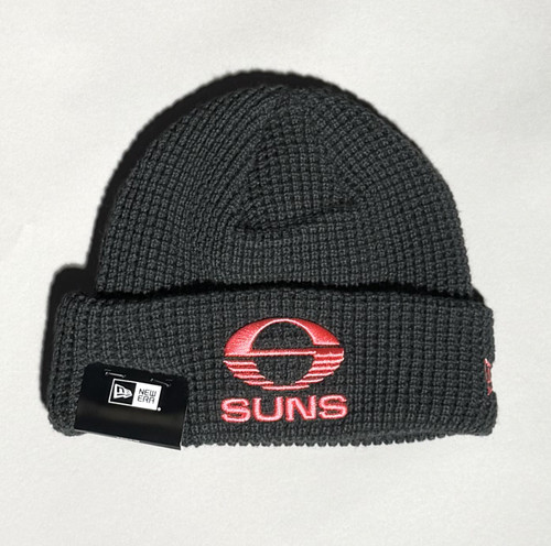 Charcoal/Pink Waffle Beanie - Adults