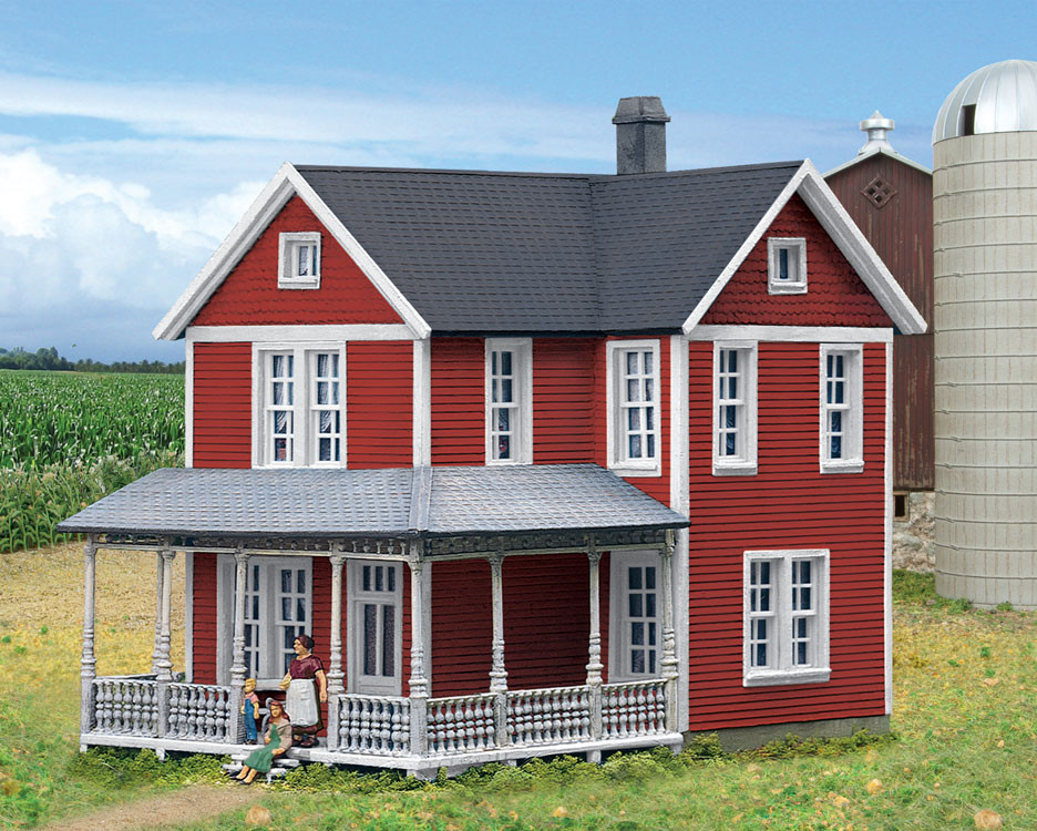 Walthers Cornerstone HO 933-3664 Cottage Grove Farm House - Kit
