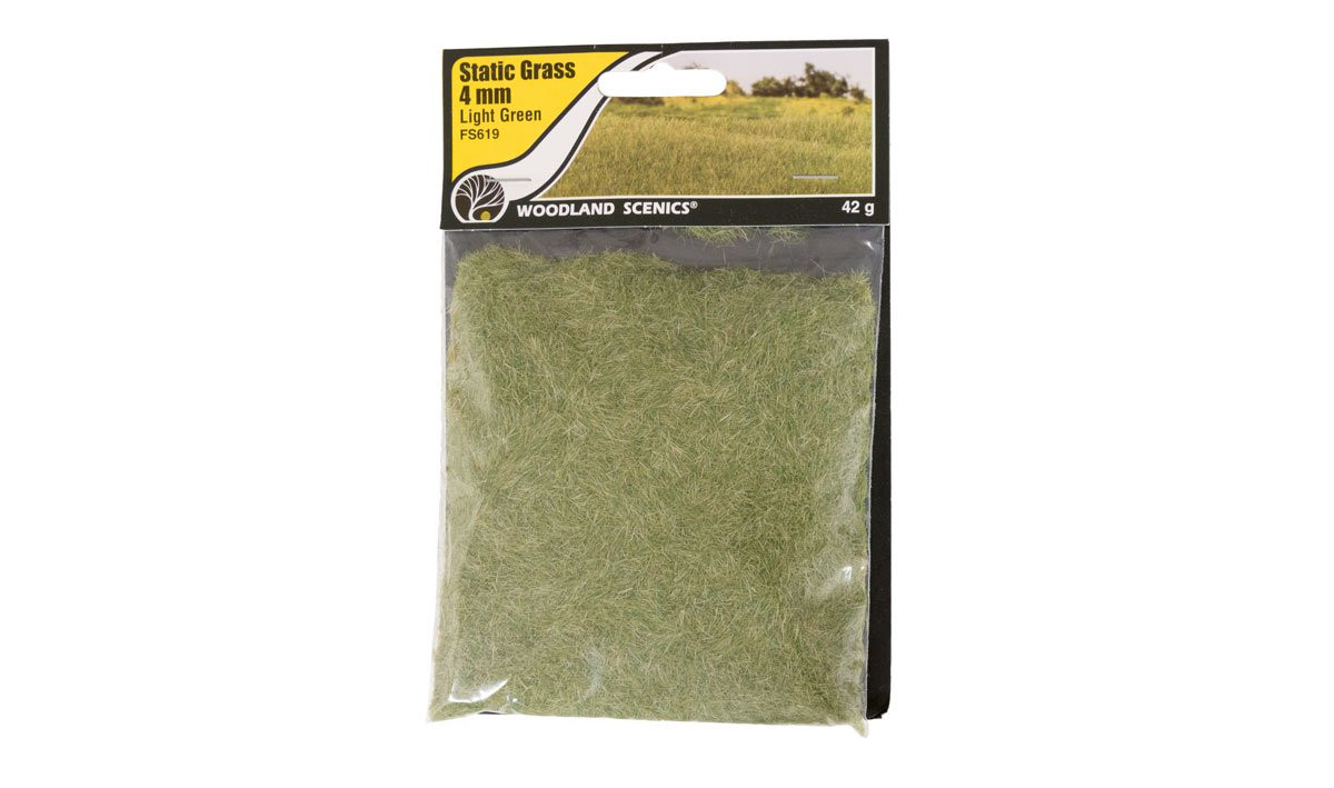 Woodland Scenics FS619 Static Grass 4 mm Light Green
