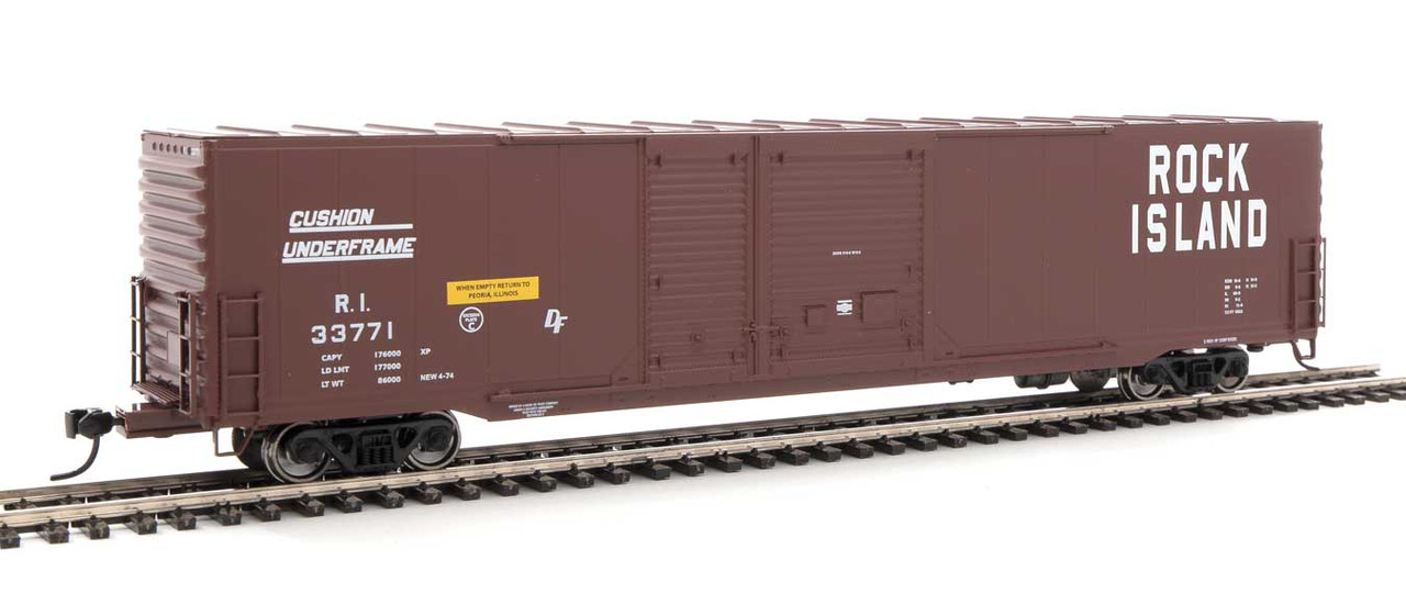 Walthers Mainline HO 910-3217 Pullman-Standard 60' Auto Parts Boxcar (10'  and 6' doors) Rock Island RI #33771