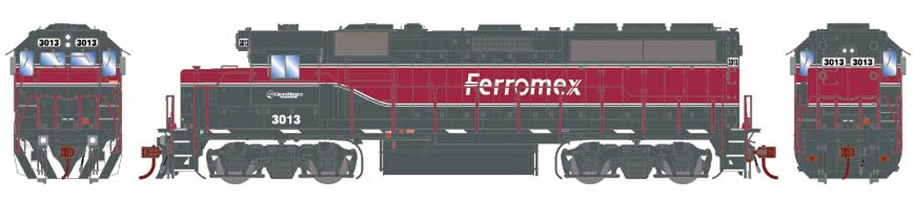 ATHG65172 Ferromex GP40-2 #3007 With Tsunami2, The Western Depot