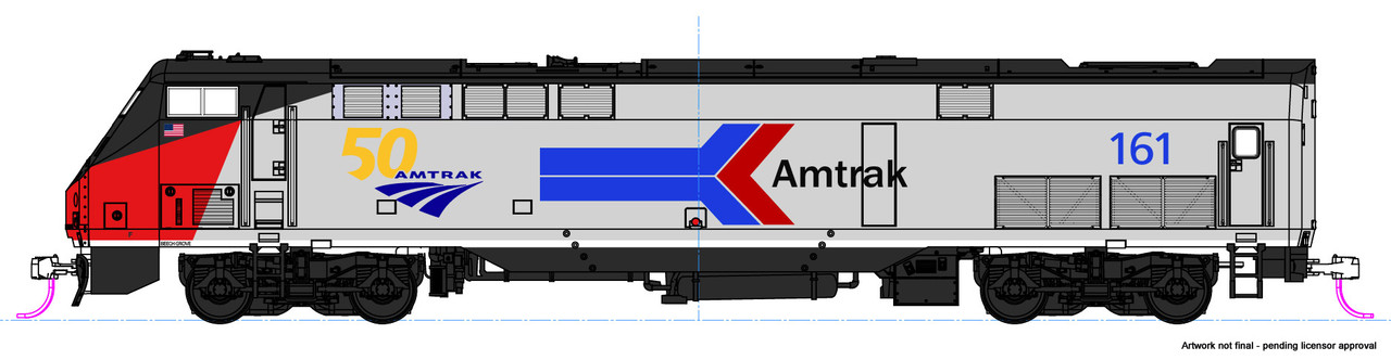 Kato N 176-6036 DCC Ready GE P42 Genesis Diesel Locomotive Amtrak 