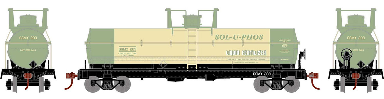 HO Chemical Tank, Sol-U-Phos #207 Model Train