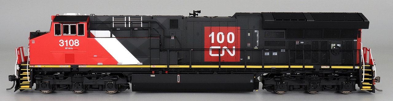 Intermountain HO 497108S-02 DCC/ESU LokSound 5 Equipped GE ET44AC 'Tier 4'  Locomotive Angled Exhaust Canadian National '100th Anniversary' CN #3221