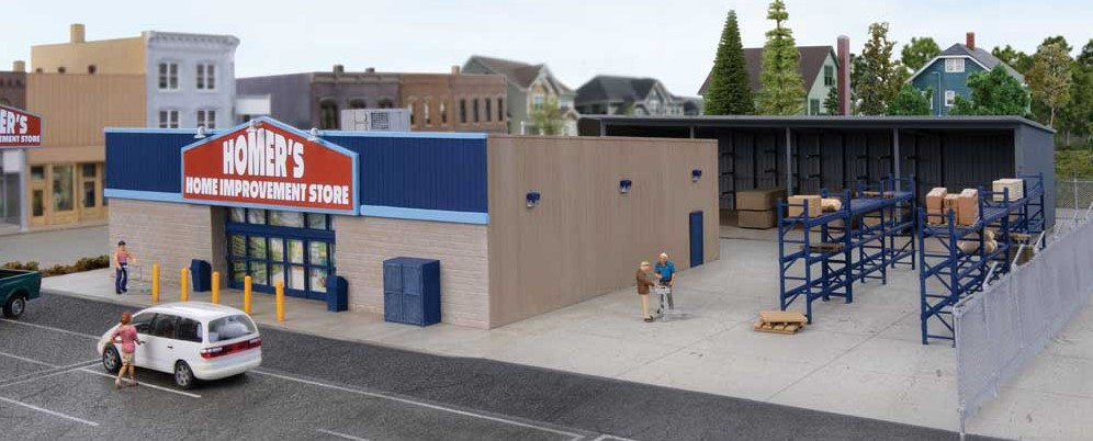 Walthers Cornerstone HO 933-4119 Hardware and Lumber Store Kit