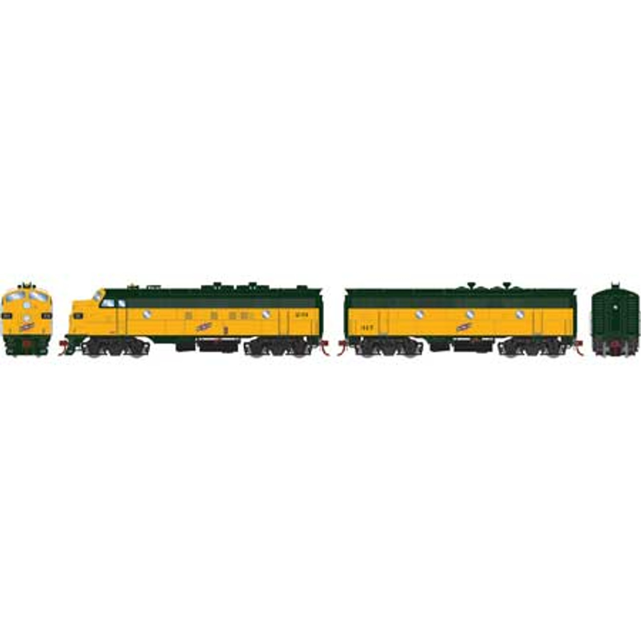 Athearn 鉄道模型 CHICAGO burlington f7a-f7b Athearn HO F7A&B