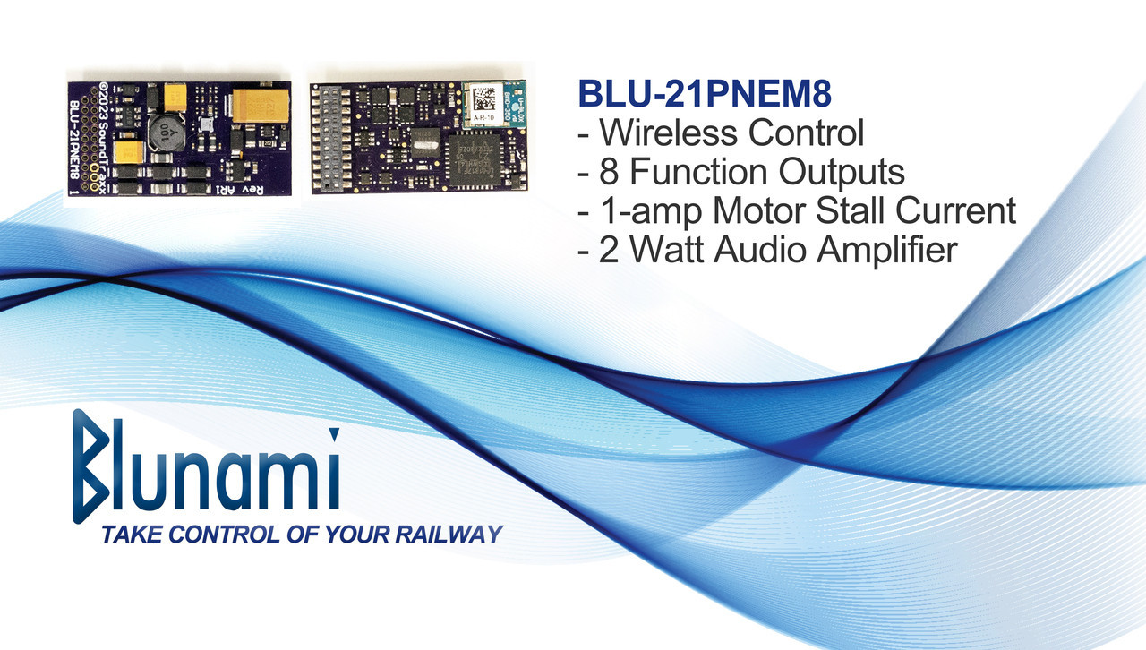 SoundTraxx Blunami 885609 BLU-21PNEM8 DCC Sound & Control Decoder