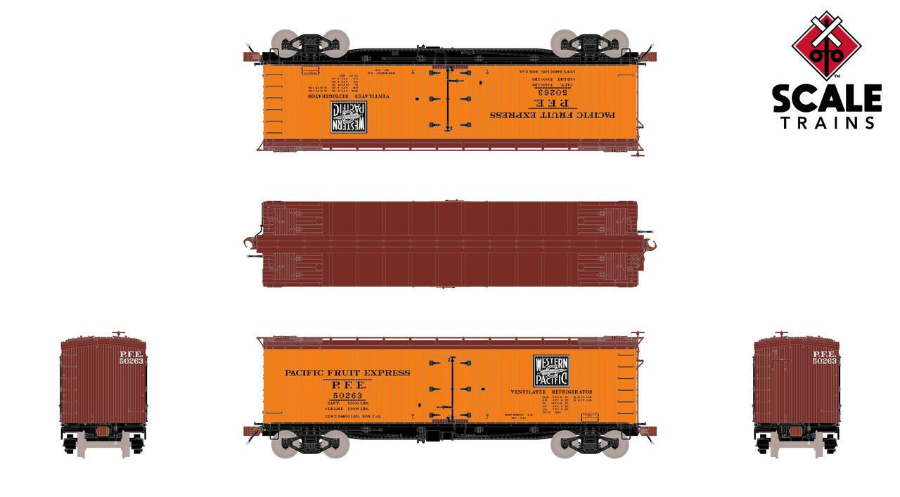 りんご　ワゴン ScaleTrains Fox Valley Models HO SXT15102 PC&F R-40-2 Wood Reefer