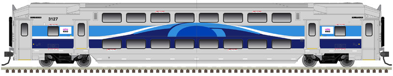 Atlas Master N 50006628 Multi-Level Commuter Coach Trailer