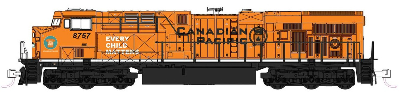 Kato N 176-8960 DCC Ready GE ES44AC GEVO Locomotive Canadian