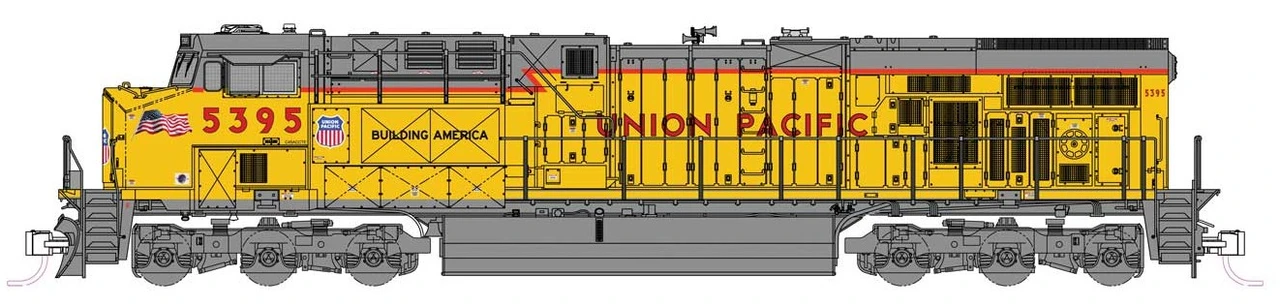 Kato N 176-8965 DCC Ready GE ES44AC GEVO Locomotive Union Pacific