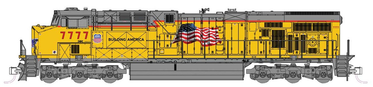 Kato N 176-8967 DCC Ready GE ES44AC GEVO Locomotive Union Pacific