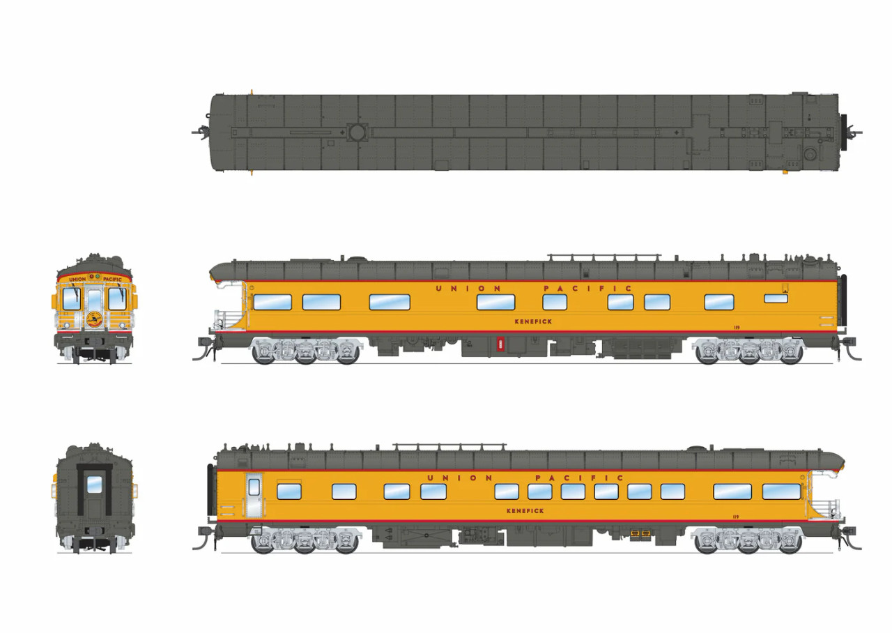 Broadway Limited Imports HO 9017 Union Pacific Business Car UP