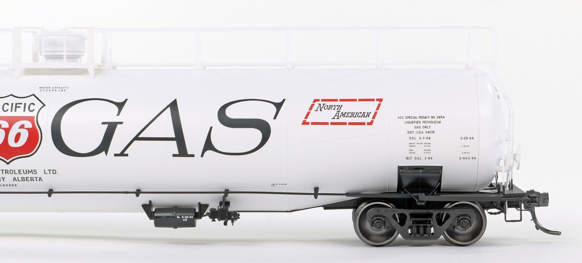 PRECISION SCALE CONX No.5 TANK CAR 完成品 Tangent Scale Models HO 31161-02 NACC 1963 Design 33,000 Gallon
