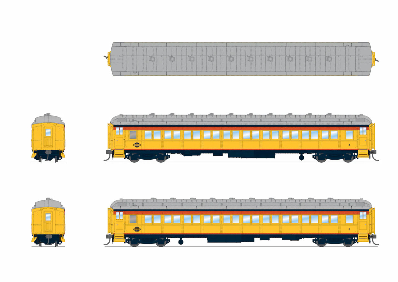 Broadway Limited Imports HO 9714 CSS Heavyweight 5-Car Passenger