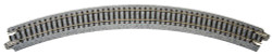Kato N 20-120 Unitrack Curved Track 'R315-45' 12-3/8" Radius 45 degree curve - 4 Pieces