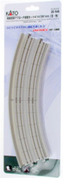Kato N 20-545 Unitrack Concrete Tie Double Viaduct Track Superelevated Easement Curve 414/381mm 16-5/16" - 15" Left and Right 22.5 Degrees