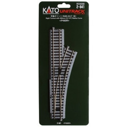 Kato HO Unitrack 2-841 Manual Right #4 Turnout - 1 piece