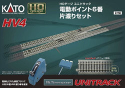 Kato HO Unitrack 3-114 HV4 Interchange Track Set with No. 6 Electric Turnouts