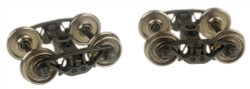 Walthers PROTO 2000 HO 920-21255 Freight Car Trucks National B-1 w/33" Flat-Back Wheel Sets - 1 Pair